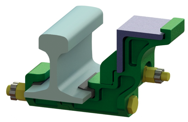 탈선방지 가드레일 체결장치